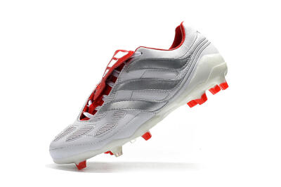 Beckham x Adidas Predator Precision FG Football Boots - Grey/Red/White