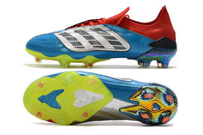 Adidas Predator Archive Limited Edition FG Football Boots - Blue/Silver/Red/Yellow