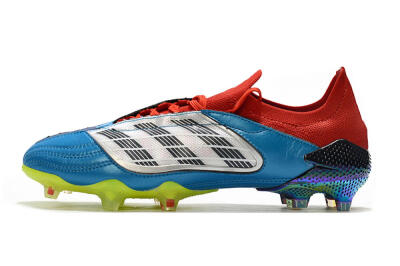 Adidas Predator Archive Limited Edition FG Football Boots - Blue/Silver/Red/Yellow