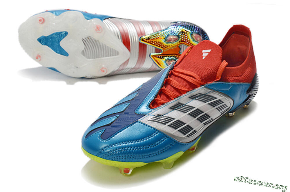 Adidas Predator Archive Limited Edition FG Football Boots - Blue/Silver/Red/Yellow 0