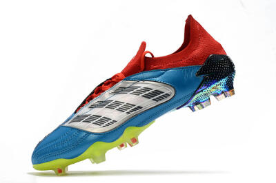 Adidas Predator Archive Limited Edition FG Football Boots - Blue/Silver/Red/Yellow