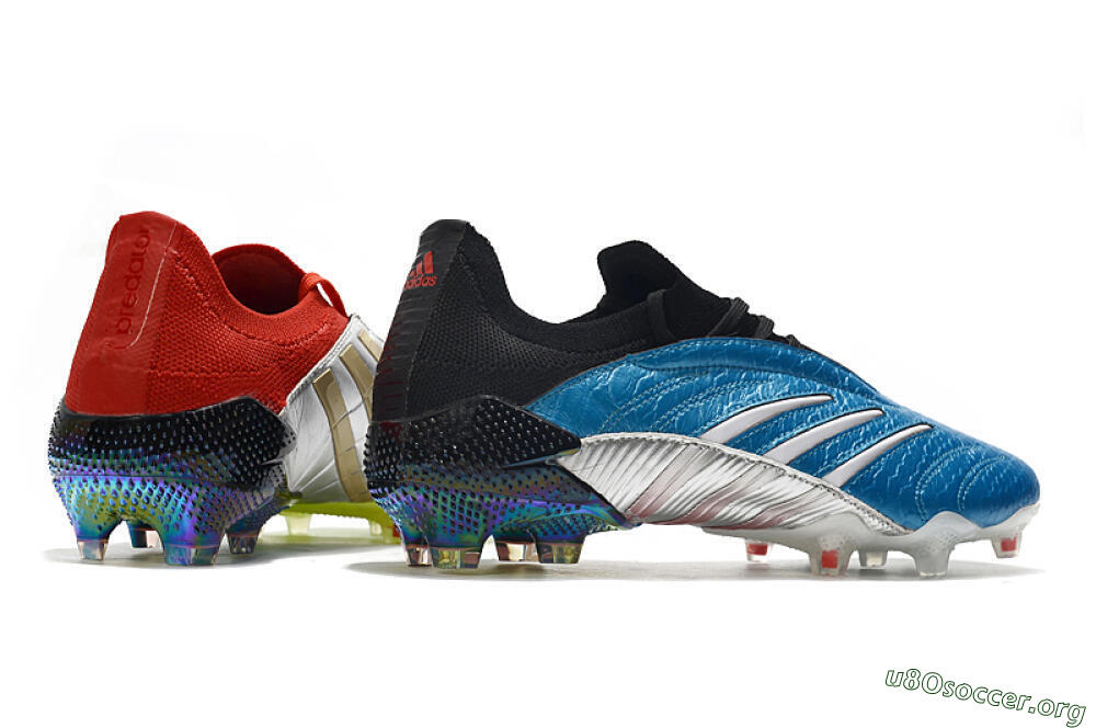 Adidas Predator Archive Limited Edition FG Football Boots - Blue/Silver/Red/Yellow 7