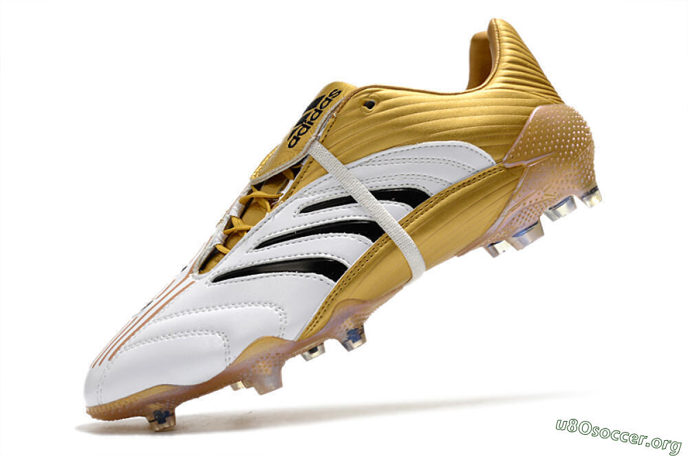 Adidas Predator Absolute 20 FG Football Boots - White/Gold/Black 5