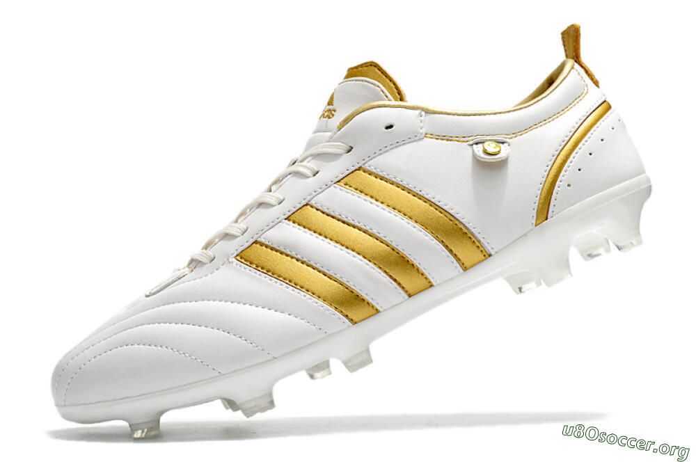 Adidas Adipure FG Football Boots - White/Gold 5