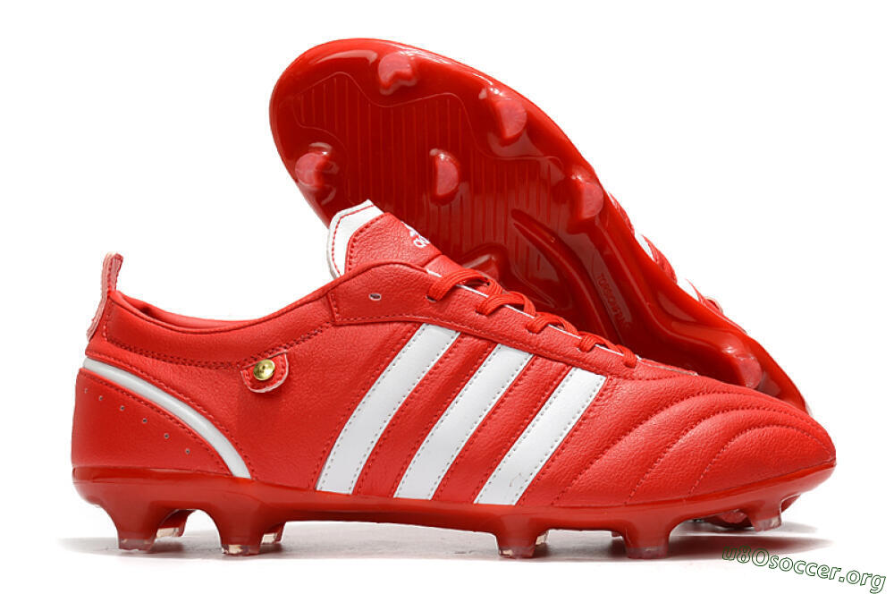 Adidas Adipure FG Football Boots - Red/White 2