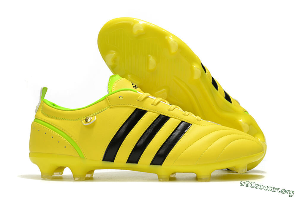 Adidas Adipure FG Football Boots - Yellow/Black 2