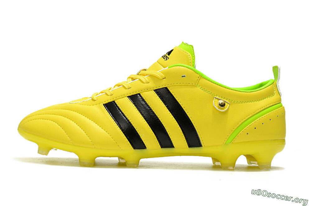 Adidas Adipure FG Football Boots - Yellow/Black 3