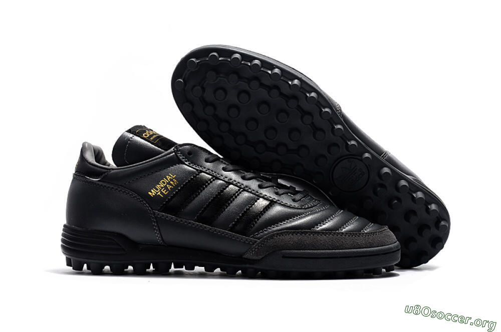 Adidas Copa Mundial Team Astro TF Football Shoes - Black/Gold 2