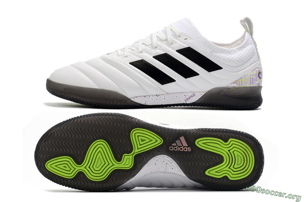 Adidas Copa Tango 20.1 IC Football Shoes - White/Black/Purple 1