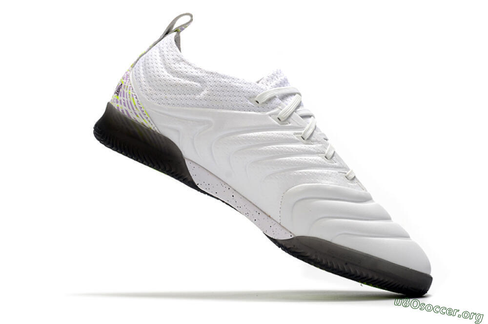 Adidas Copa Tango 20.1 IC Football Shoes - White/Black/Purple 4