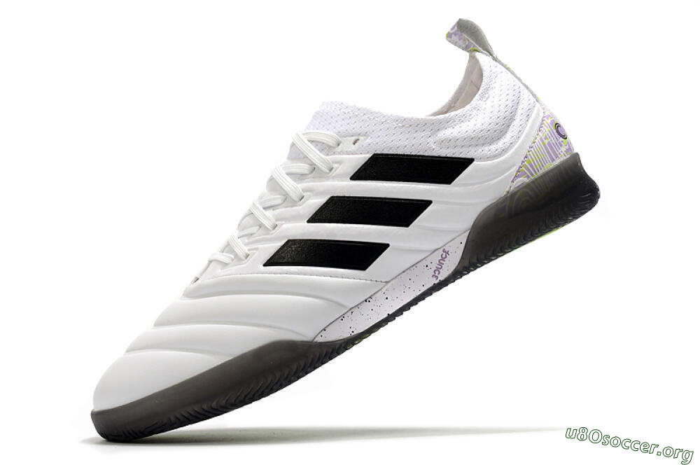Adidas Copa Tango 20.1 IC Football Shoes - White/Black/Purple 5