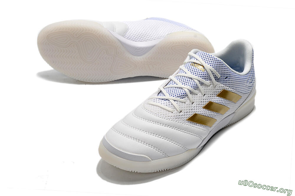 Adidas Copa Tango 20.1 IC Football Shoes - White/Gold/Blue 0
