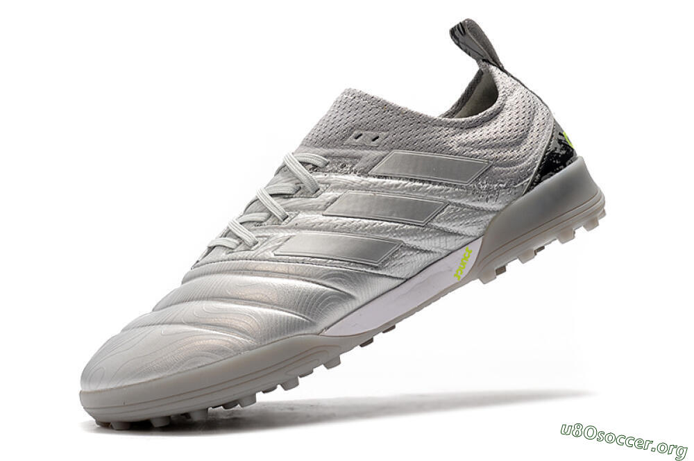 Adidas Copa Tango 20.1 TF Football Shoes - Silver/Black 8
