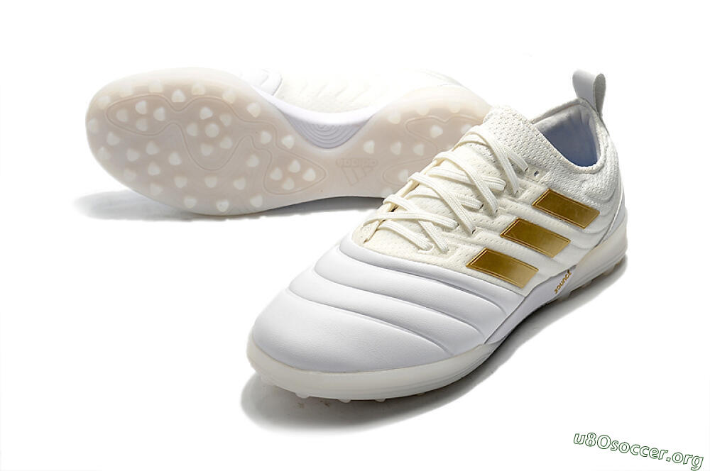 Adidas Copa Tango 20.1 TF Football Shoes - White/Beige/Gold 0