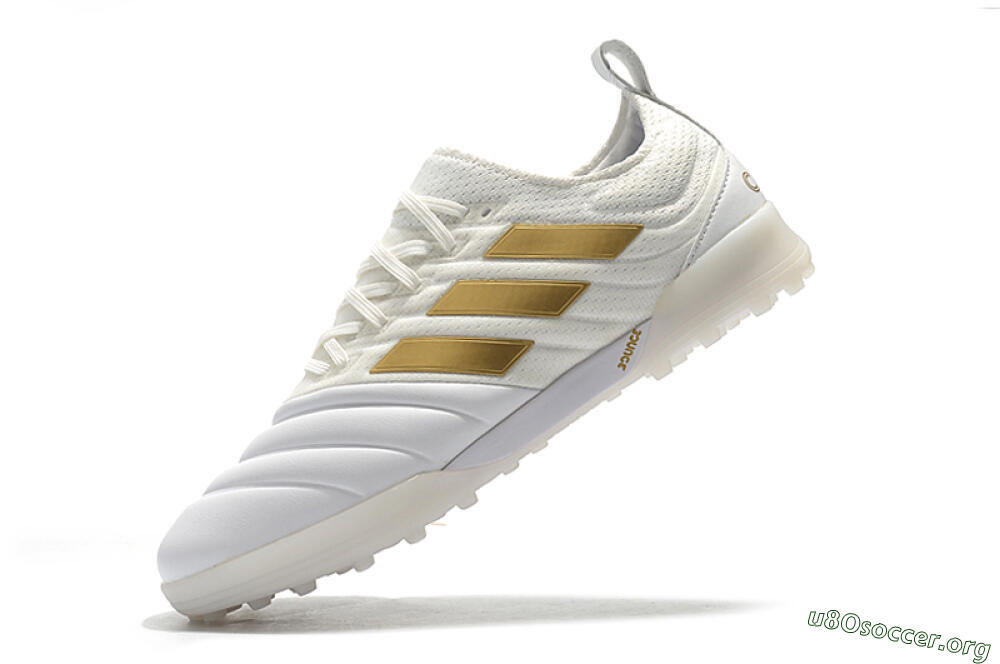 Adidas Copa Tango 20.1 TF Football Shoes - White/Beige/Gold 8