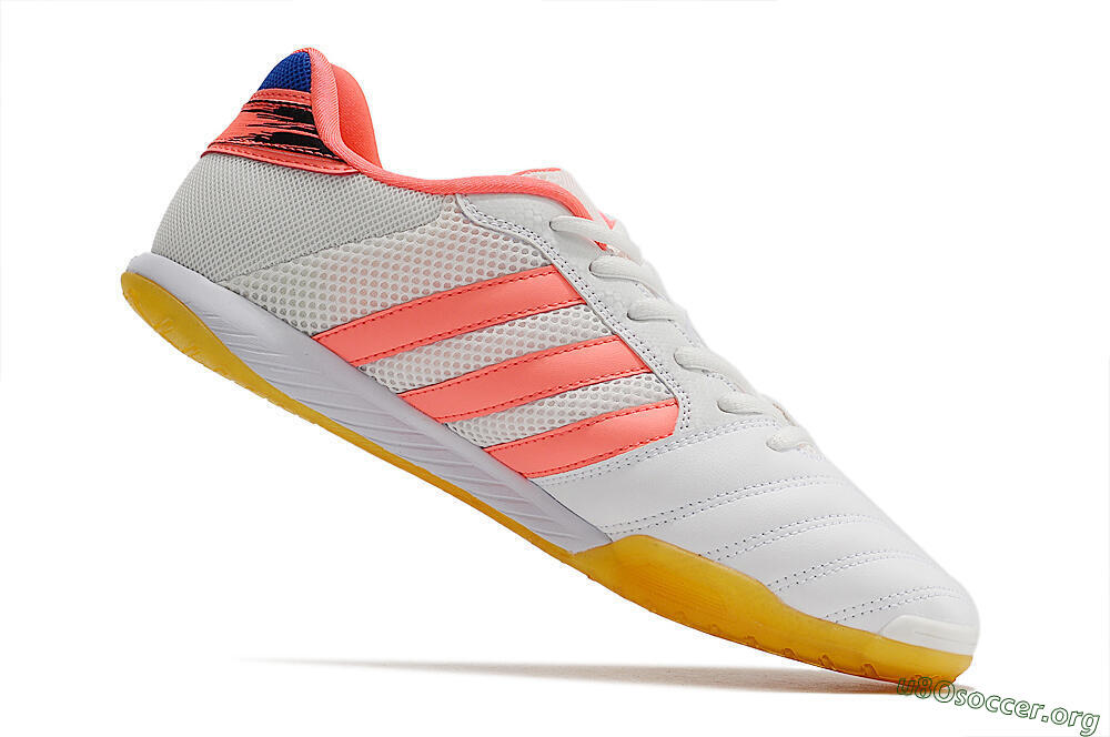Adidas Top Sala IC Football Shoes - White/Pink/Blue 4