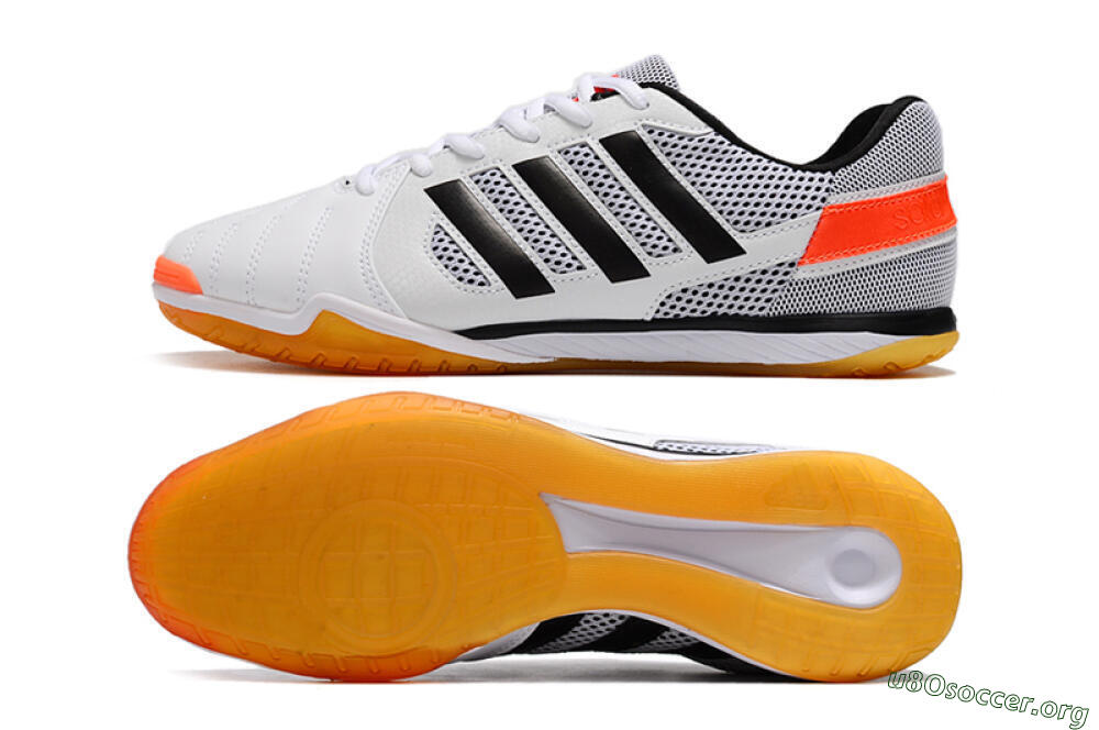 Adidas Top Sala IC Football Shoes - White/Black/Red 1