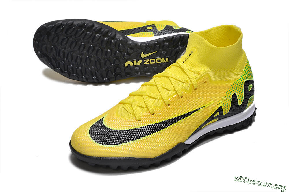 Nike Air Zoom Mercurial Superfly 9 Elite TF Football Shoes - Yellow/Black/White 0
