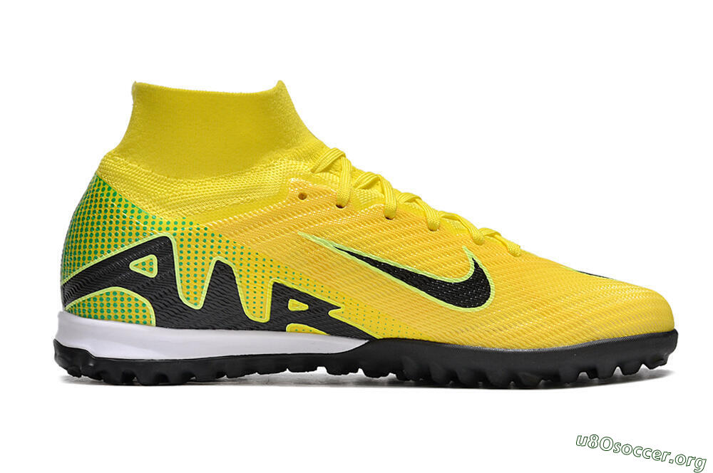 Nike Air Zoom Mercurial Superfly 9 Elite TF Football Shoes - Yellow/Black/White 5