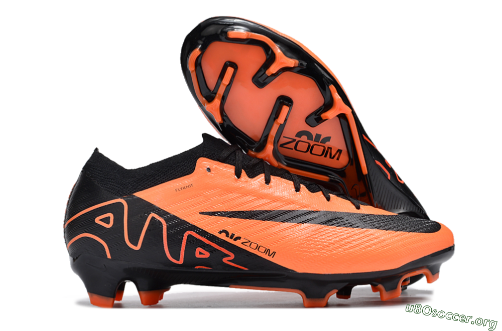 Nike Air Zoom Mercurial Vapor 15 Elite FG Football Boots - Orange/Black 2