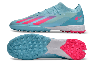 Adidas X Crazyfast.3 TF Football Shoes - Flash Aqua/Lucid Pink/Lucid Cyan