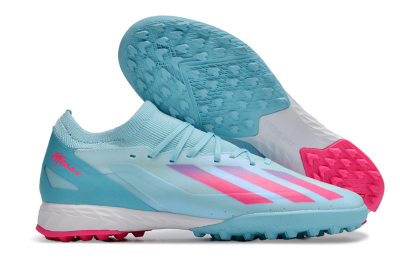 Adidas X Crazyfast.3 TF Football Shoes - Flash Aqua/Lucid Pink/Lucid Cyan