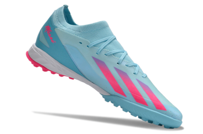 Adidas X Crazyfast.3 TF Football Shoes - Flash Aqua/Lucid Pink/Lucid Cyan