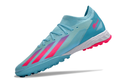 Adidas X Crazyfast.3 TF Football Shoes - Flash Aqua/Lucid Pink/Lucid Cyan