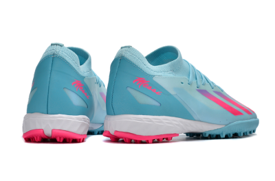 Adidas X Crazyfast.3 TF Football Shoes - Flash Aqua/Lucid Pink/Lucid Cyan