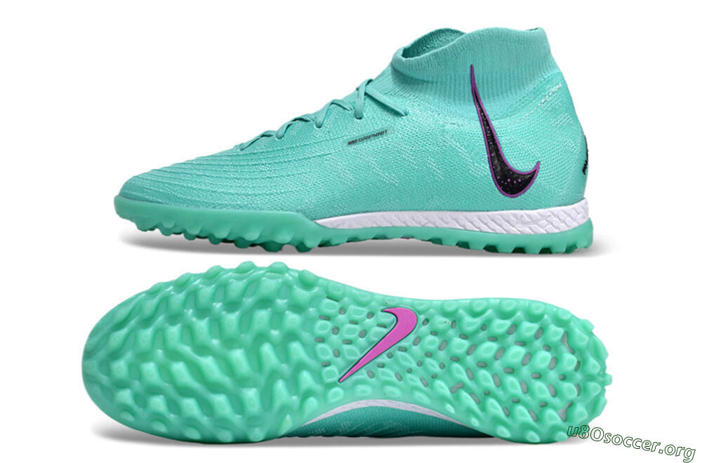 Nike Phantom Luna 2 Elite LV8 TF Football Shoes - Jade/Black/Purple 1