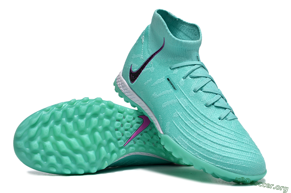 Nike Phantom Luna 2 Elite LV8 TF Football Shoes - Jade/Black/Purple 0