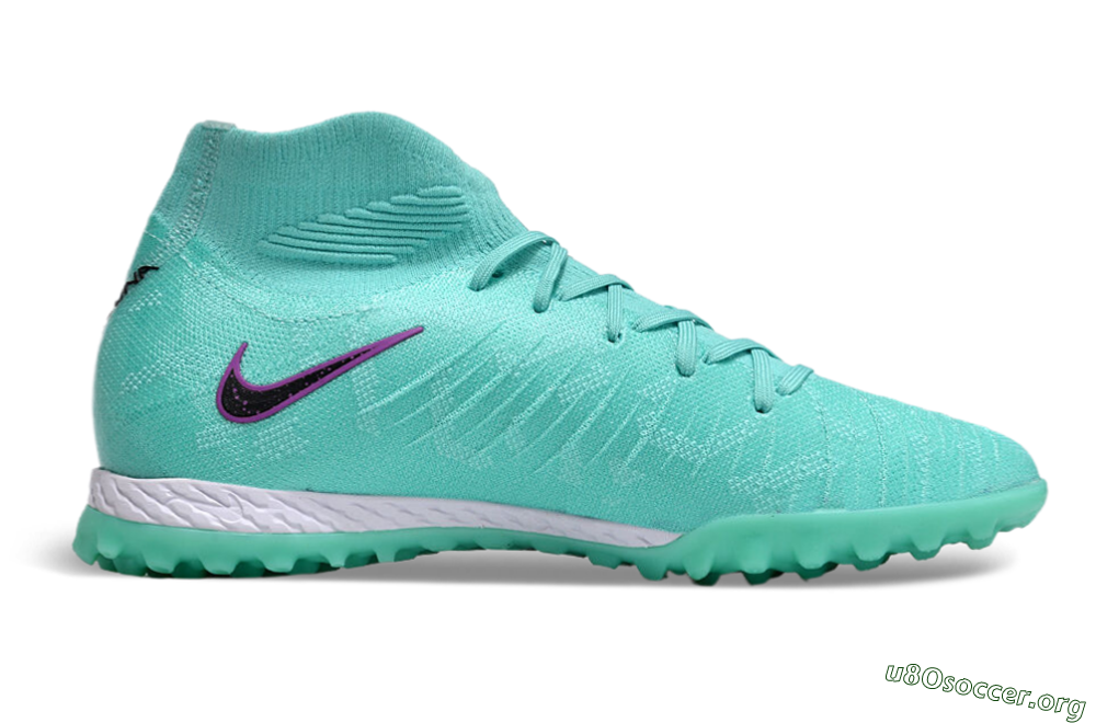 Nike Phantom Luna 2 Elite LV8 TF Football Shoes - Jade/Black/Purple 7