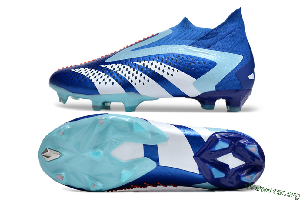 Adidas Predator Accuracy+ FG Football Boots - Blue/White/Orange 1