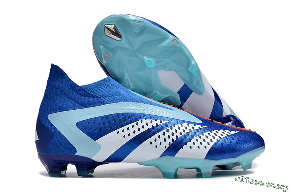 Adidas Predator Accuracy+ FG Football Boots - Blue/White/Orange 2