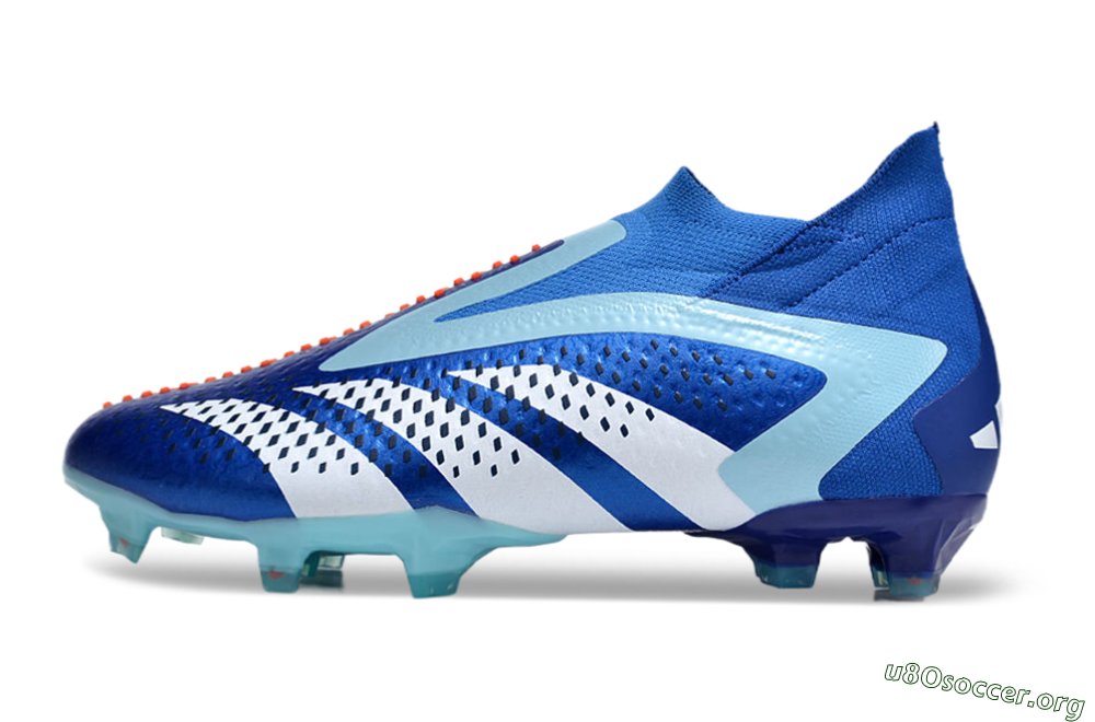 Adidas Predator Accuracy+ FG Football Boots - Blue/White/Orange 3