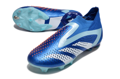 Adidas Predator Accuracy+ FG Football Boots - Blue/White/Orange