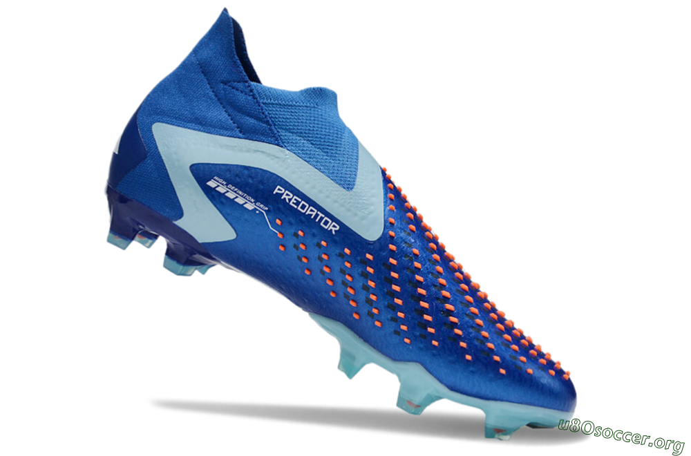 Adidas Predator Accuracy+ FG Football Boots - Blue/White/Orange 4