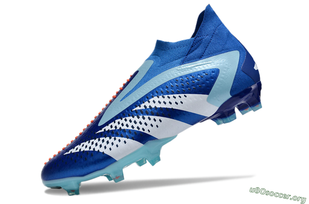 Adidas Predator Accuracy+ FG Football Boots - Blue/White/Orange 5
