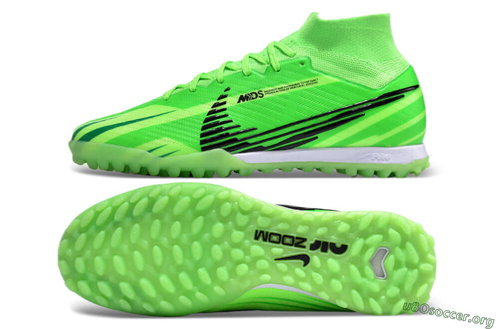 Nike Air Zoom Mercurial Superfly 9 Elite TF Football Shoes - Green/Black/Whtie 1