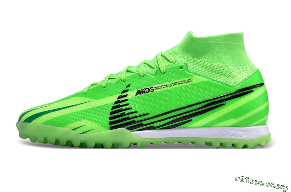 Nike Air Zoom Mercurial Superfly 9 Elite TF Football Shoes - Green/Black/Whtie 3