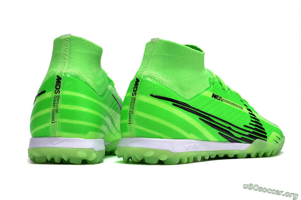Nike Air Zoom Mercurial Superfly 9 Elite TF Football Shoes - Green/Black/Whtie 6