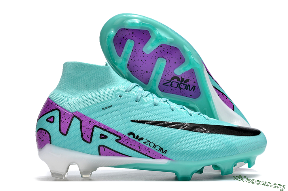 Nike Air Zoom Mercurial Superfly 9 Elite FG Football Boots - Blue/Black/Purple 2