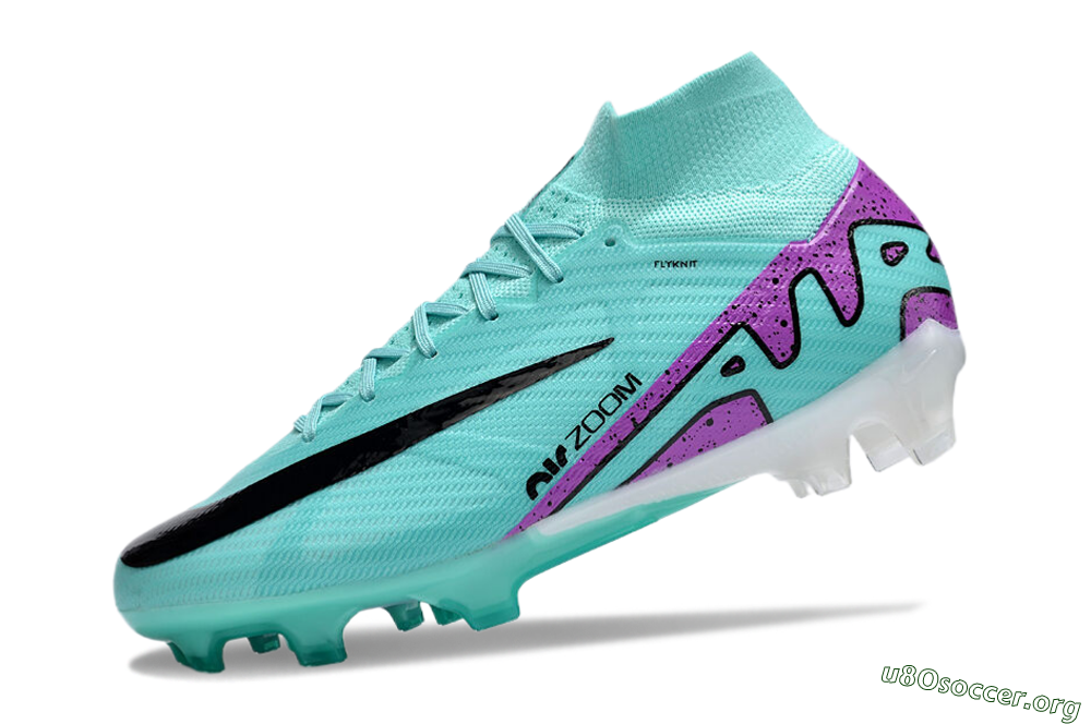 Nike Air Zoom Mercurial Superfly 9 Elite FG Football Boots - Blue/Black/Purple 5