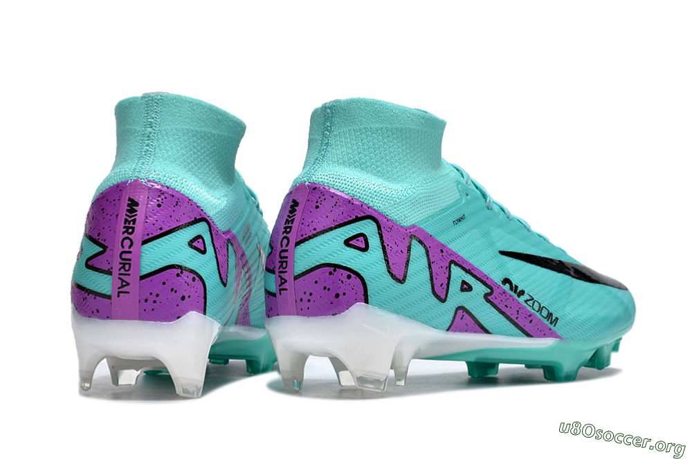 Nike Air Zoom Mercurial Superfly 9 Elite FG Football Boots - Blue/Black/Purple 6