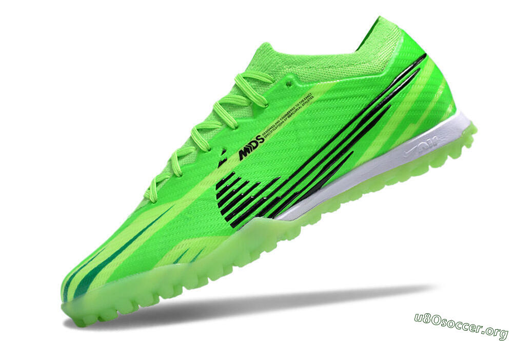 Nike Air Zoom Mercurial Vapor 15 Elite TF Football Shoes - Green/Black/Whtie 5