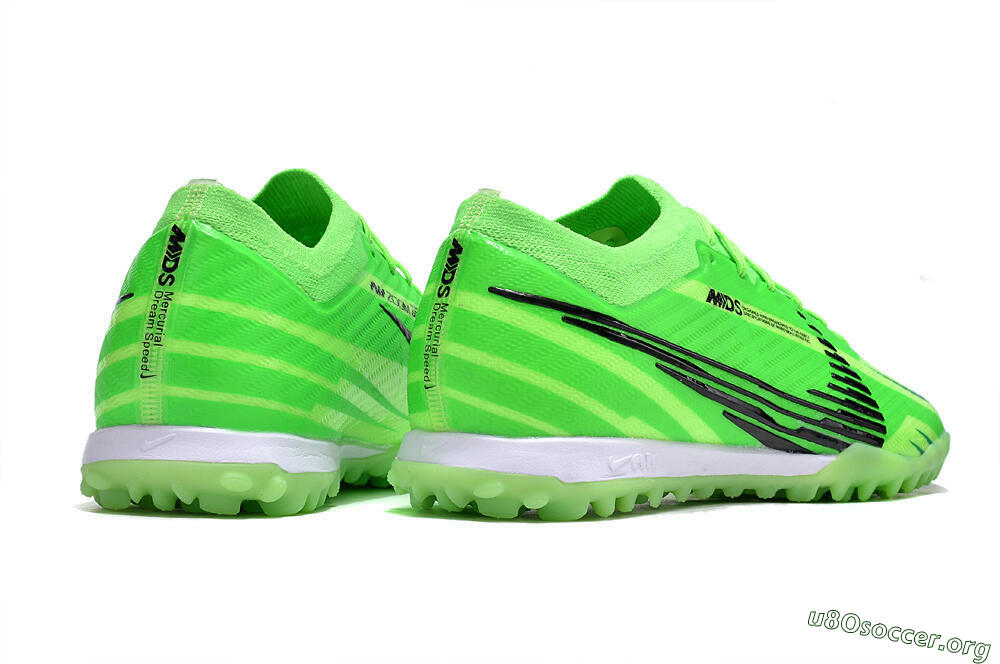 Nike Air Zoom Mercurial Vapor 15 Elite TF Football Shoes - Green/Black/Whtie 6