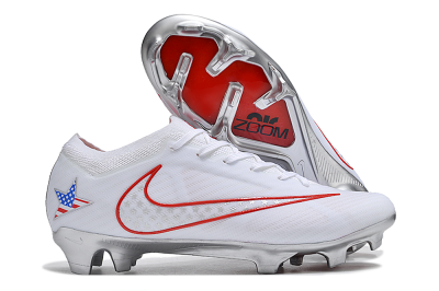Nike Air Zoom Mercurial Vapor 15 Elite FG Football Boots - White/Red/Silver