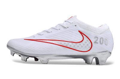 Nike Air Zoom Mercurial Vapor 15 Elite FG Football Boots - White/Red/Silver