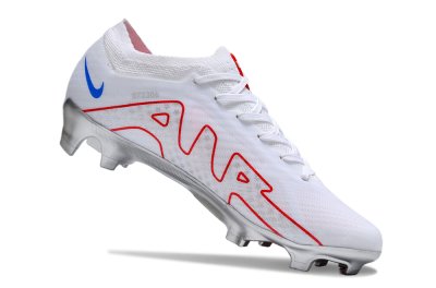 Nike Air Zoom Mercurial Vapor 15 Elite FG Football Boots - White/Red/Silver