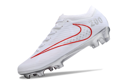 Nike Air Zoom Mercurial Vapor 15 Elite FG Football Boots - White/Red/Silver